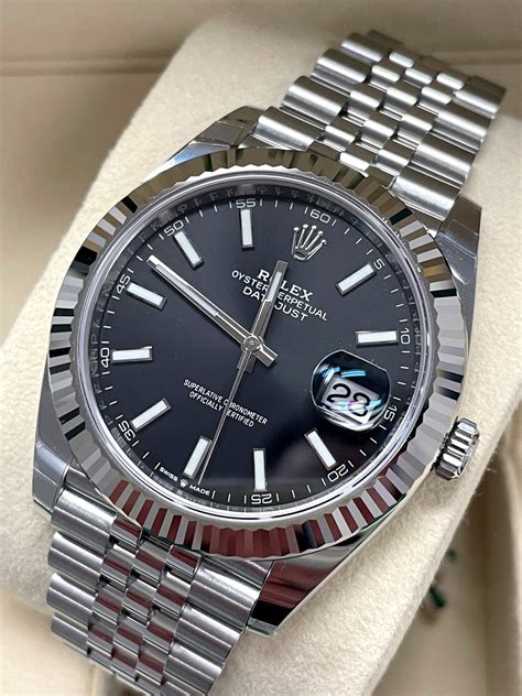 datejust 41 black dial jubilee.